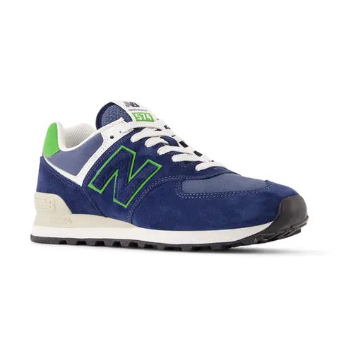 New Balance 574 Navy Blue / Green U574QBL