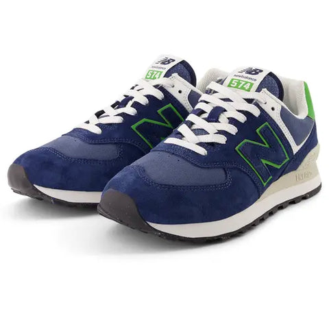 New Balance 574 Navy Blue / Green U574QBL