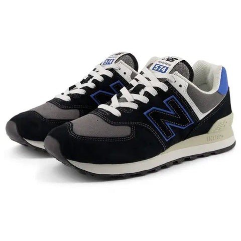 New Balance 574 Black / Royal Blue U574QRB