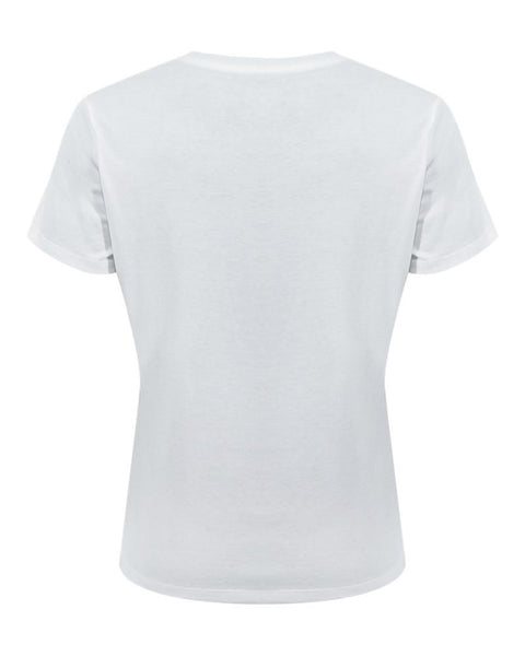 W Simple Branded SS White