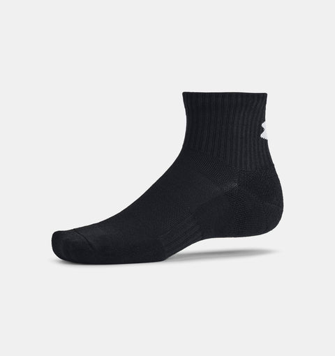 UA TC Quarter 3-pack Black
