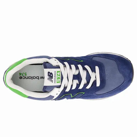 New Balance 574 Navy Blue / Green U574QBL