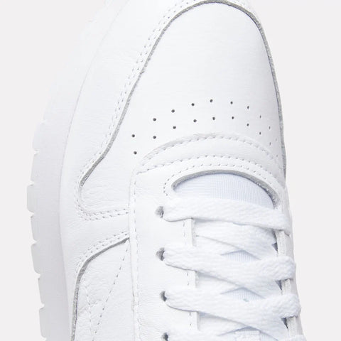 Klassische Lederschuhe Weiß | Pure Grey 3