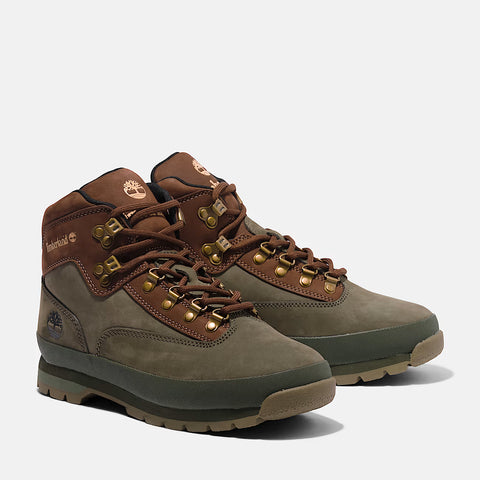 Euro Hiker Mid Dark Green | Nubuk