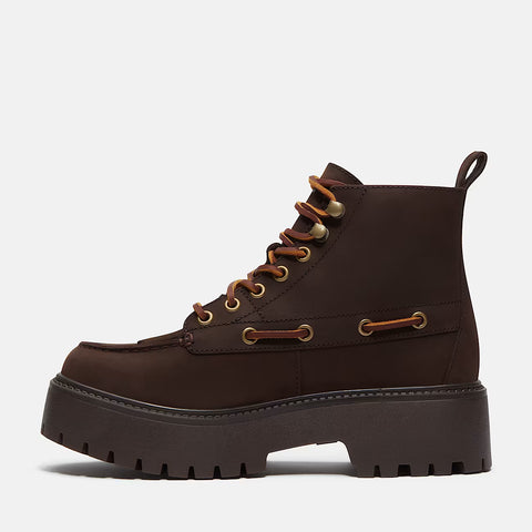 Stone Street Mid Lace Boot Dunkelbraun