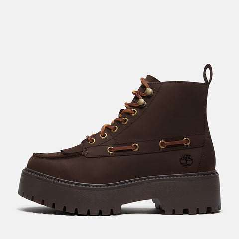 Stone Street Mid Lace Boot Dunkelbraun