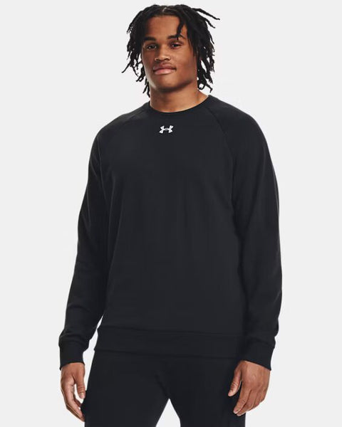 UA Rival Fleece Crew Black