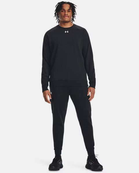 UA Rival Fleece Crew Black