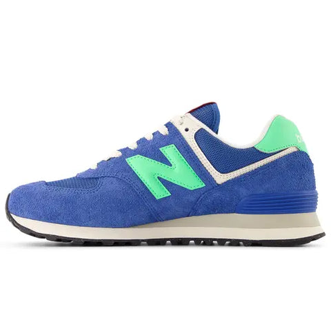 New Balance 574 Blue / Lime Green U574BSC