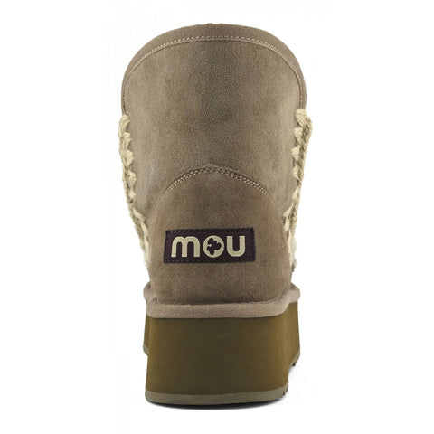 Plateau-Stiefeletten Wildleder Grau | ELGRY