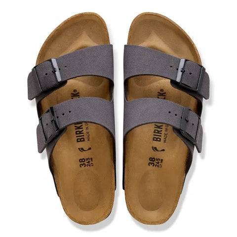 Arizona BS Velvet Grau | Schwarze Schnallen