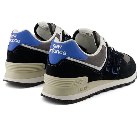New Balance 574 Black / Royal Blue U574QRB