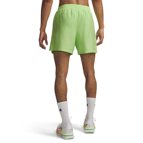 UA Launch 5 Shorts Lumos Lime | reflektierend
