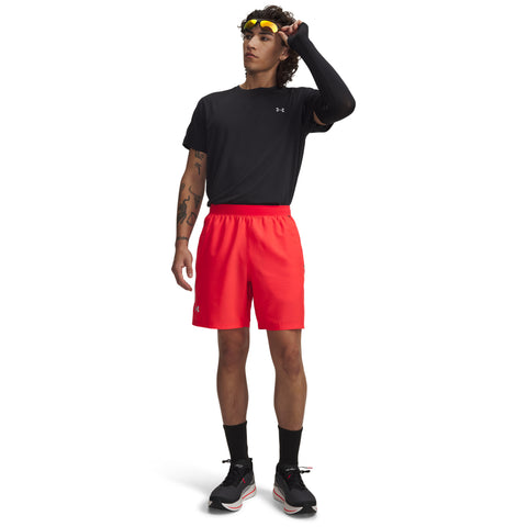 UA Launch 7'' Shorts Racer Red | Black | Reflective