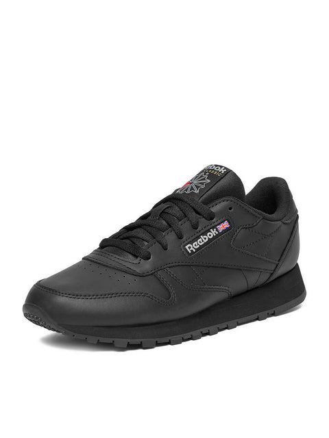 Klassisches Leder Schwarz