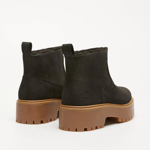 Stone Street Mid Warm Lined Boot Black Nubuck