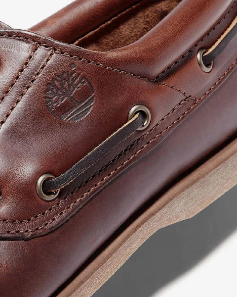 Classic Boat 3 Eye Padded Brown