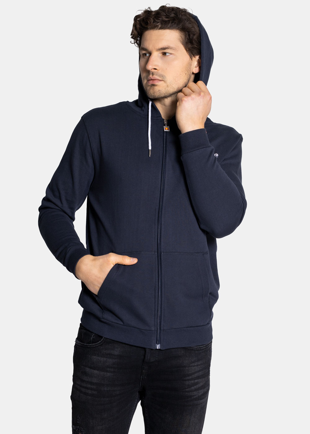 Herren Kapuzenpullover Ellesse Briero Regular Fit Dunkelblau