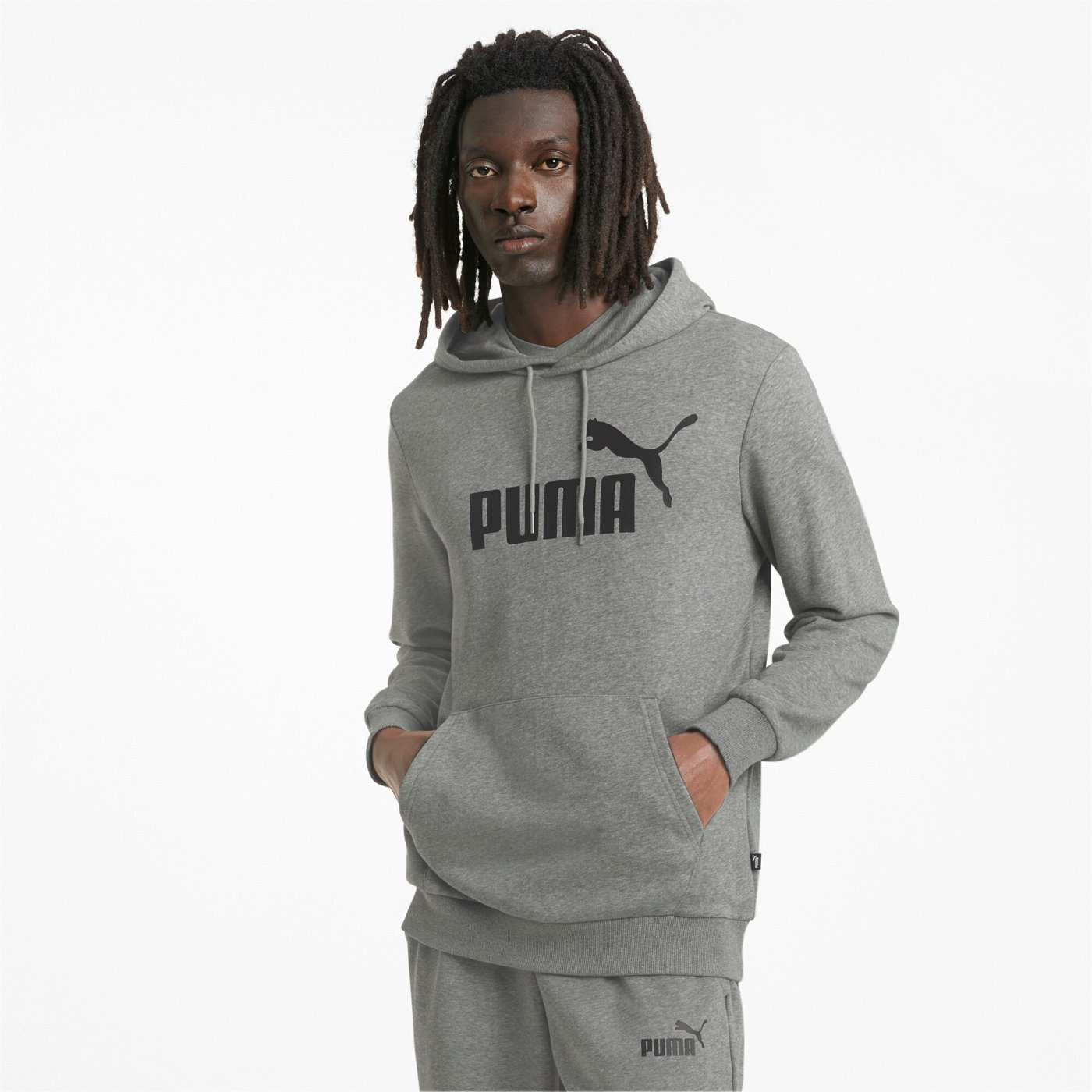 PUMA ESS BIG LOGO HOODIE TR 586688-03 - Herren Kapuzenpullover - Grau