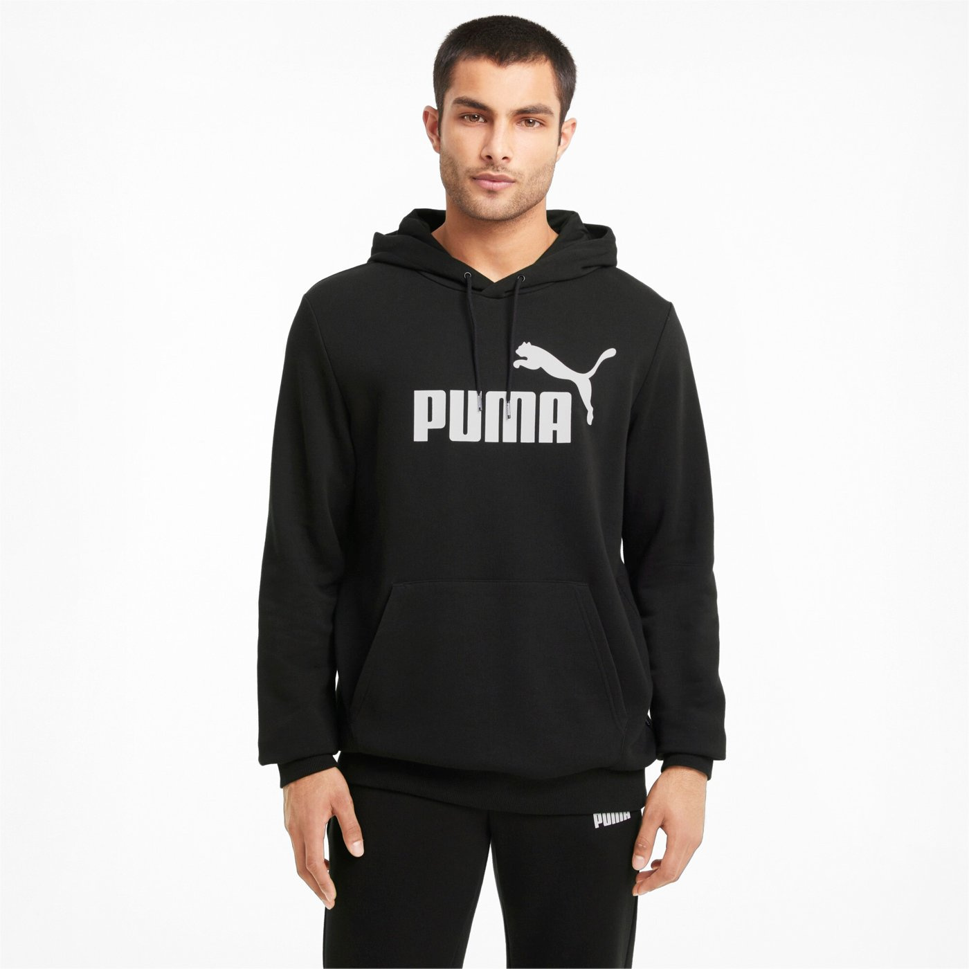 PUMA ESS BIG LOGO HOODIE TR 586688-01 - Herren Kapuzenpullover - Schwarz