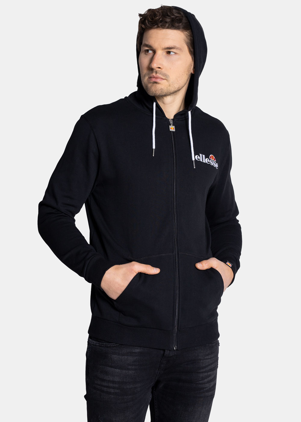 Herren Kapuzenpullover Ellesse Briero Regular Fit Schwarz
