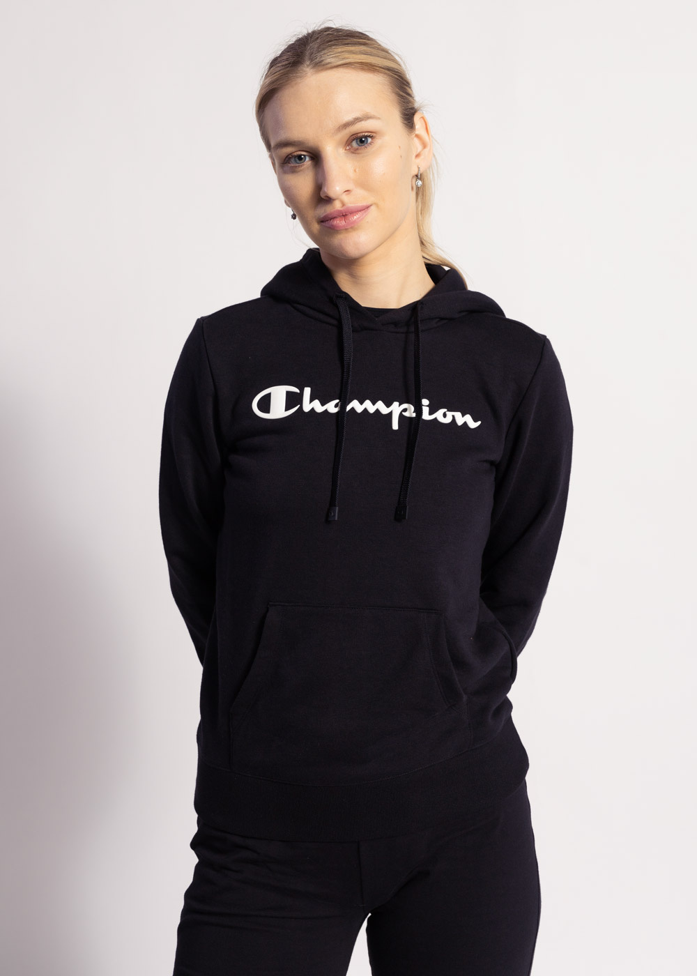 CHAMPION HOODED SWEATSHIRT 116065-KK001 - Damen Kapuzenpullover - Schwarz