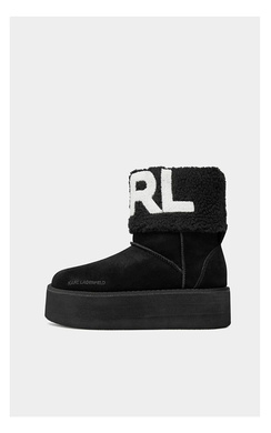 KARL LAGERFELD THERMO KARL LOGO ANKLE BOOT Damen Schneestiefel schwarz