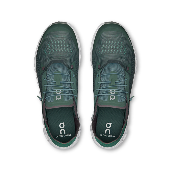 On Cloud 6 Coast Olive | White Herren Sneaker