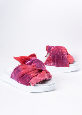 INUIKII JERSEY KNOT - Damen Flip Flops - Rot