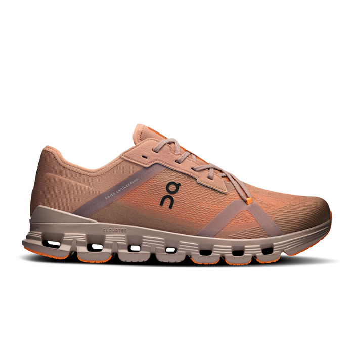 On Cloud X 4 AD Rosebrown | Tangerine Herren Sportschuhe
