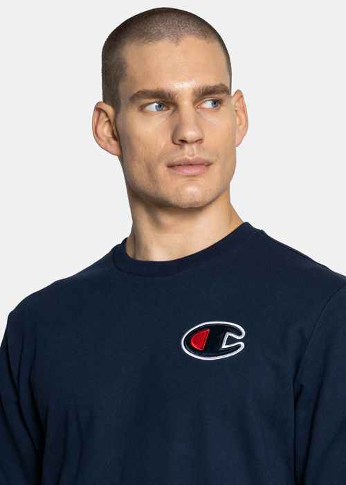 Champion Satin C Logo Cotton Terry Sweatshirt (214189-BS538)