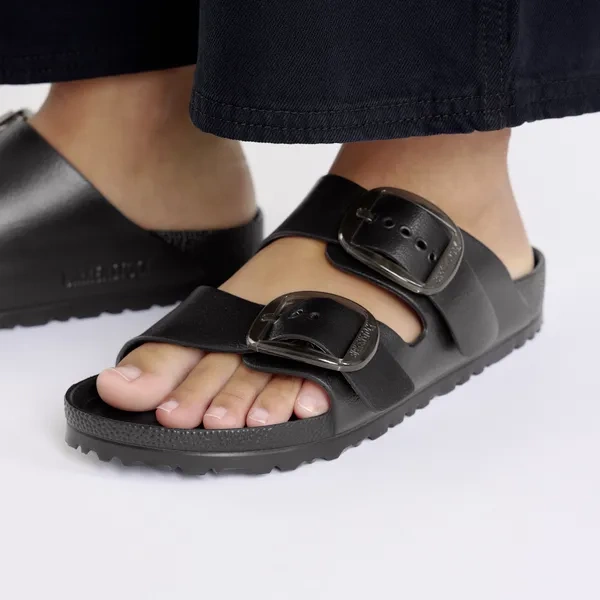BIRKENSTOCK Arizona Big Buckle EVA Black Damen Pantoletten