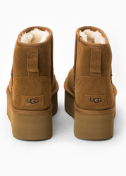 UGG W CLASSIC MINI PLATFORM Damen Schneestiefel braun