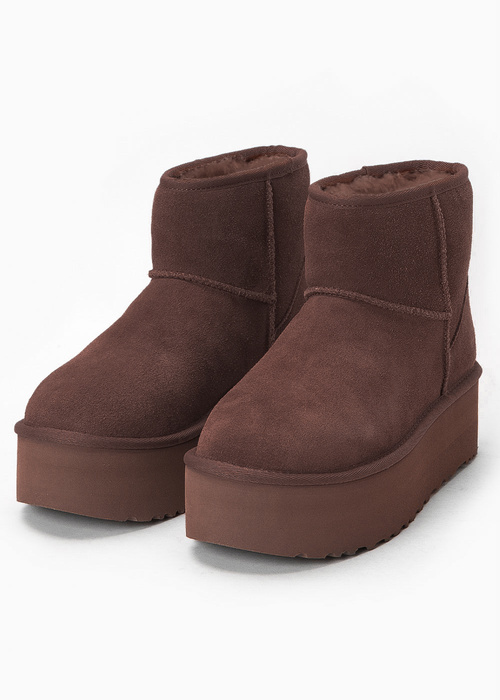 UGG W CLASSIC MINI PLATFORM Damen Schneestiefel braun