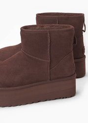 UGG W CLASSIC MINI PLATFORM Damen Schneestiefel braun