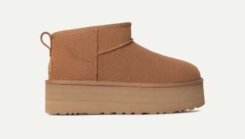 UGG W CLASSIC ULTRA MINI PLATFORM Damen Schneestiefel braun