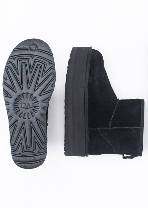 UGG W CLASSIC MINI PLATFORM Damen Schneestiefel schwarz