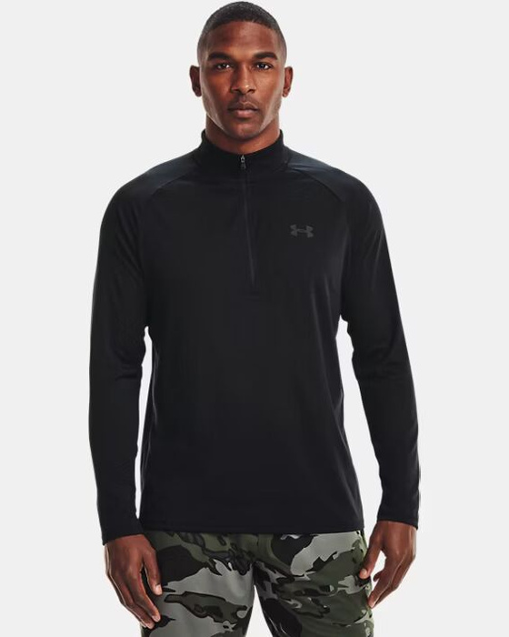 UNDER ARMOUR UA TECH 2.0 1/2 ZIP 1328495-001  - Herren Pullover - Schwarz