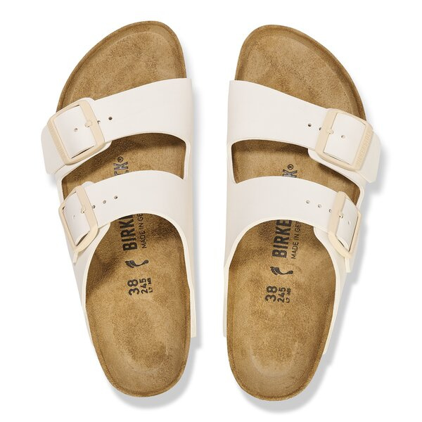 BIRKENSTOCK ARIZONA BF EGGSHELL Damen Pantoletten