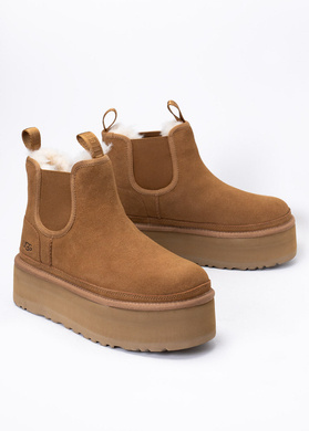 UGG W NEUMEL PLATFORM CHELSEA 1134526-CHE - Damen Chelsea Boots - Braun