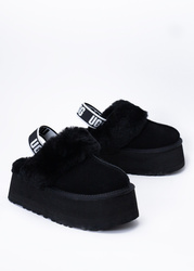 Damen Hausschuhe Schwarz UGG W FUNKETTE