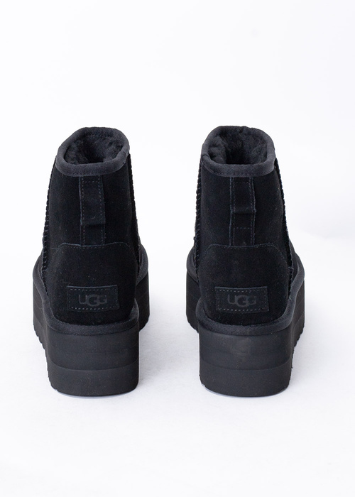 UGG W CLASSIC MINI PLATFORM Damen Schneestiefel schwarz