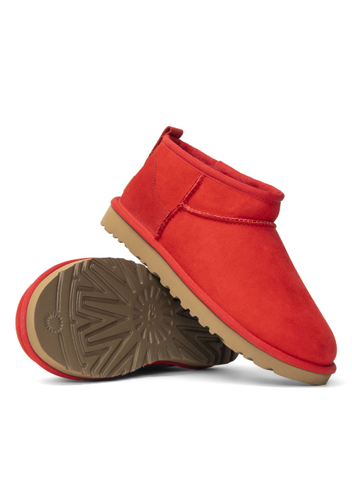 Herren Winterschuhe Rot UGG W Classic Ultra Mini