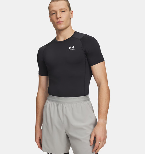 UNDER ARMOUR UA HG ARMOUR COMP SS 1361518-001  - Herren T-Shirt - Schwarz